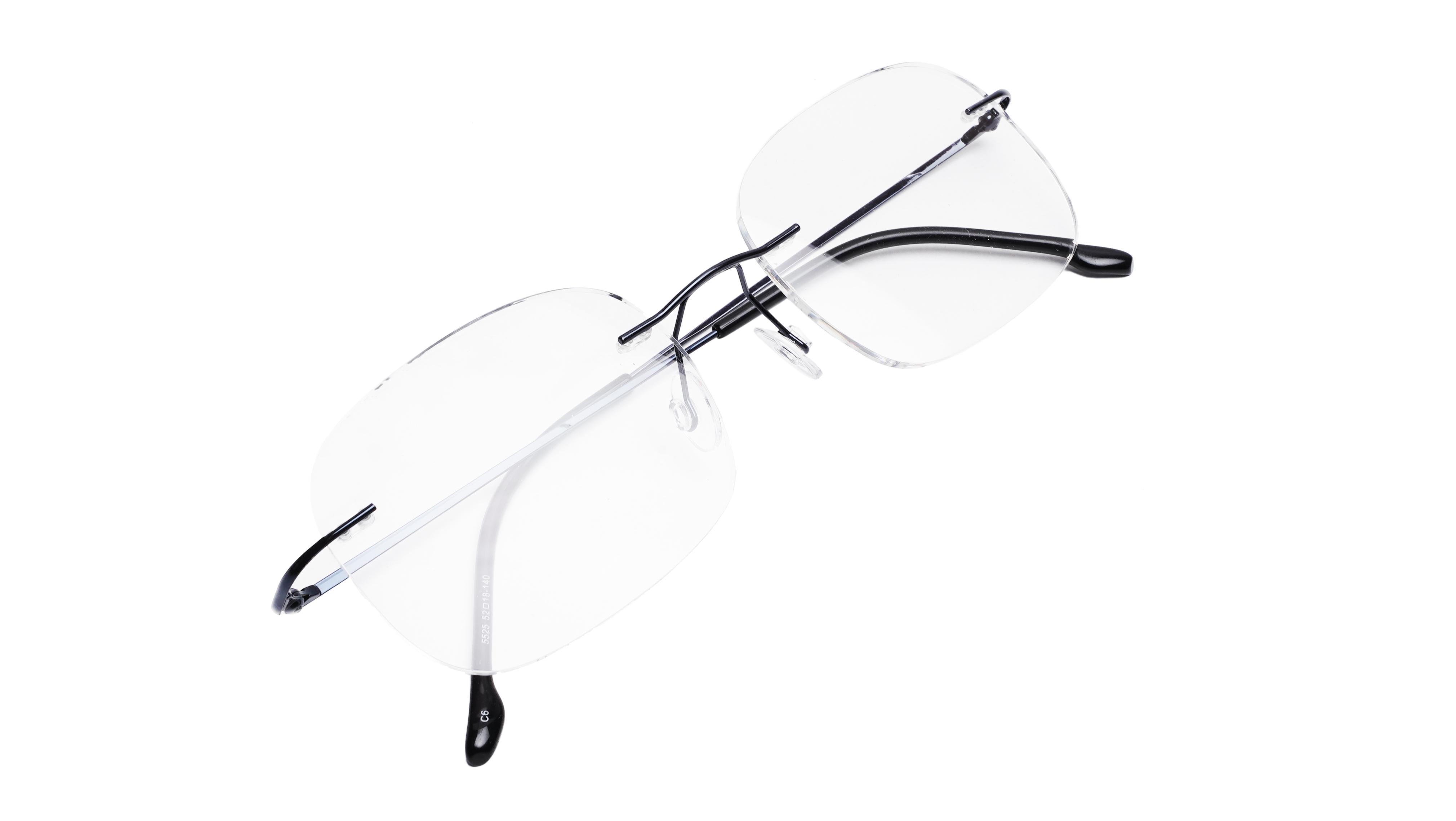 Soigné Unisex Square Rimless Spectacle Frame.Blue