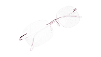 Soigné Female Square Rimless Spectacle Frame.Pink Soigné Female Square Rimless Spectacle Frame.Pink
