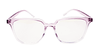 Soigné Female Oversize Square Spectacle Frame.Purple&Transparent Soigné Female Oversize Square Spectacle Frame.Purple&Transparent
