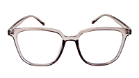 Soigné Unisex Oversized Square Spectacle Frame. See Through Gray Soigné Unisex Oversized Square Spectacle Frame. See Through Gray