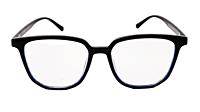 Soigné Unisex Oversized Square Spectacle Frame.Black Soigné Unisex Oversized Square Spectacle Frame.Black