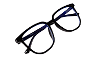 Soigné Unisex Oversized Square Spectacle Frame.Black Soigné Unisex Oversized Square Spectacle Frame.Black