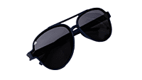 Soigné Unisex Large Aviator Sunglasses.Black&Blue Soigné Unisex Large Aviator Sunglasses.Black&Blue