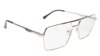 Soigné Unisex Rectangular Spectacle Frame.Gold-Large