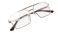 Soigné Unisex Rectangular Spectacle Frame.Gold-Large Soigné Unisex Rectangular Spectacle Frame.Gold-Large