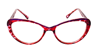 Soigné Female Large Cateye Spectacle.Red&Transparent Soigné Female Large Cateye Spectacle.Red&Transparent