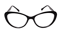 Soigné Female Cat Eye Spectacle Frame.Black-Large Soigné Female Cat Eye Spectacle Frame.Black-Large