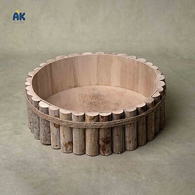 Rustic Log Bowl