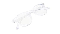 Soigné Unisex Round Medium Spectacle Frames.Transparent Soigné Unisex Round Medium Spectacle Frames.Transparent