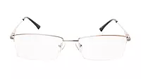 Soigné Unisex Half Rim Rectangular Spectacle Frame.Golden-Large