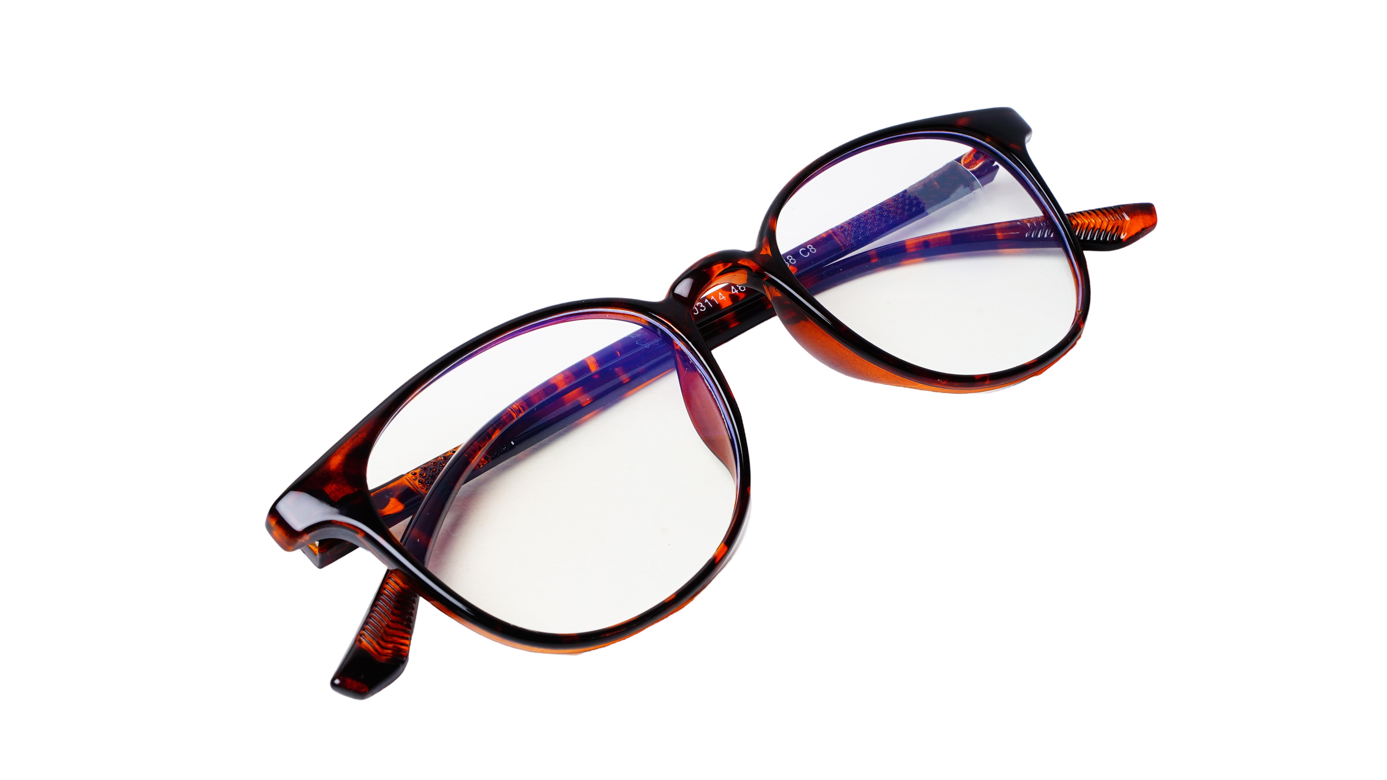 Soigné Unisex Round Medium Spectacle Frames.Leopard Print