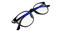 Soigné Unisex Round Spectacle Frames.Glossy Black-Medium Soigné Unisex Round Spectacle Frames.Glossy Black-Medium