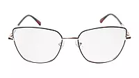 Soigné Female Oversized Cat Eye Spectacle Frame.Golden&Black