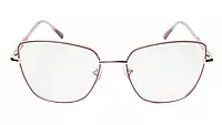 Soigné Female Oversized Cat Eye Spectacle Frame.Golden&Purple