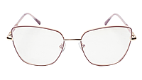 Soigné Female Oversized Cat Eye Spectacle Frame.Golden&Purple Soigné Female Oversized Cat Eye Spectacle Frame.Golden&Purple