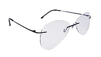 Soigné Unisex Rimless Aviator Spectacle Frame.Blue-Large Soigné Unisex Rimless Aviator Spectacle Frame.Blue-Large