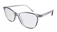 Soigné Female Large Cat Eye Spectacle Frame.Gray