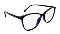 Soigné Female Large Cat Eye Spectacle Frame.Gloss Black