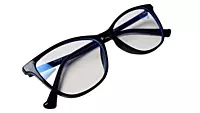 Soigné Female Large Cat Eye Spectacle Frame.Gloss Black