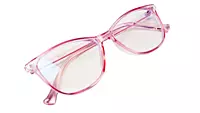 Soigné Female Large Cat Eye Spectacle Frame.Pink