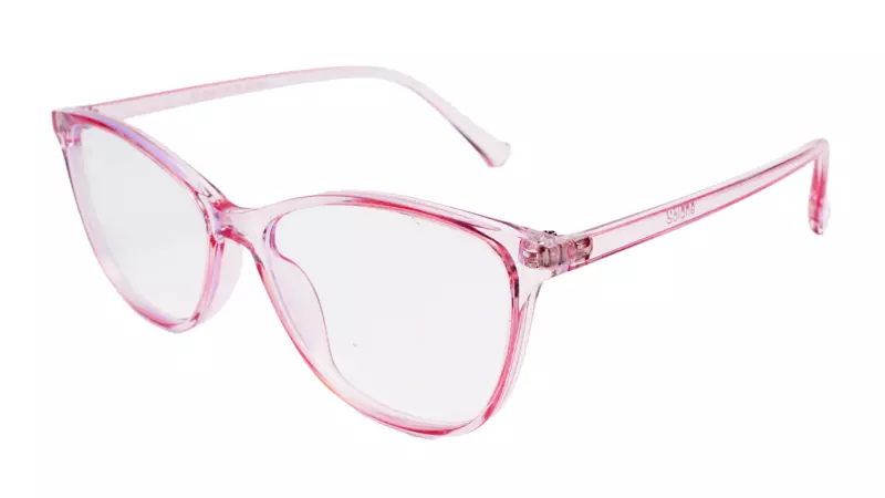 Soigné Female Large Cat Eye Spectacle Frame.Pink