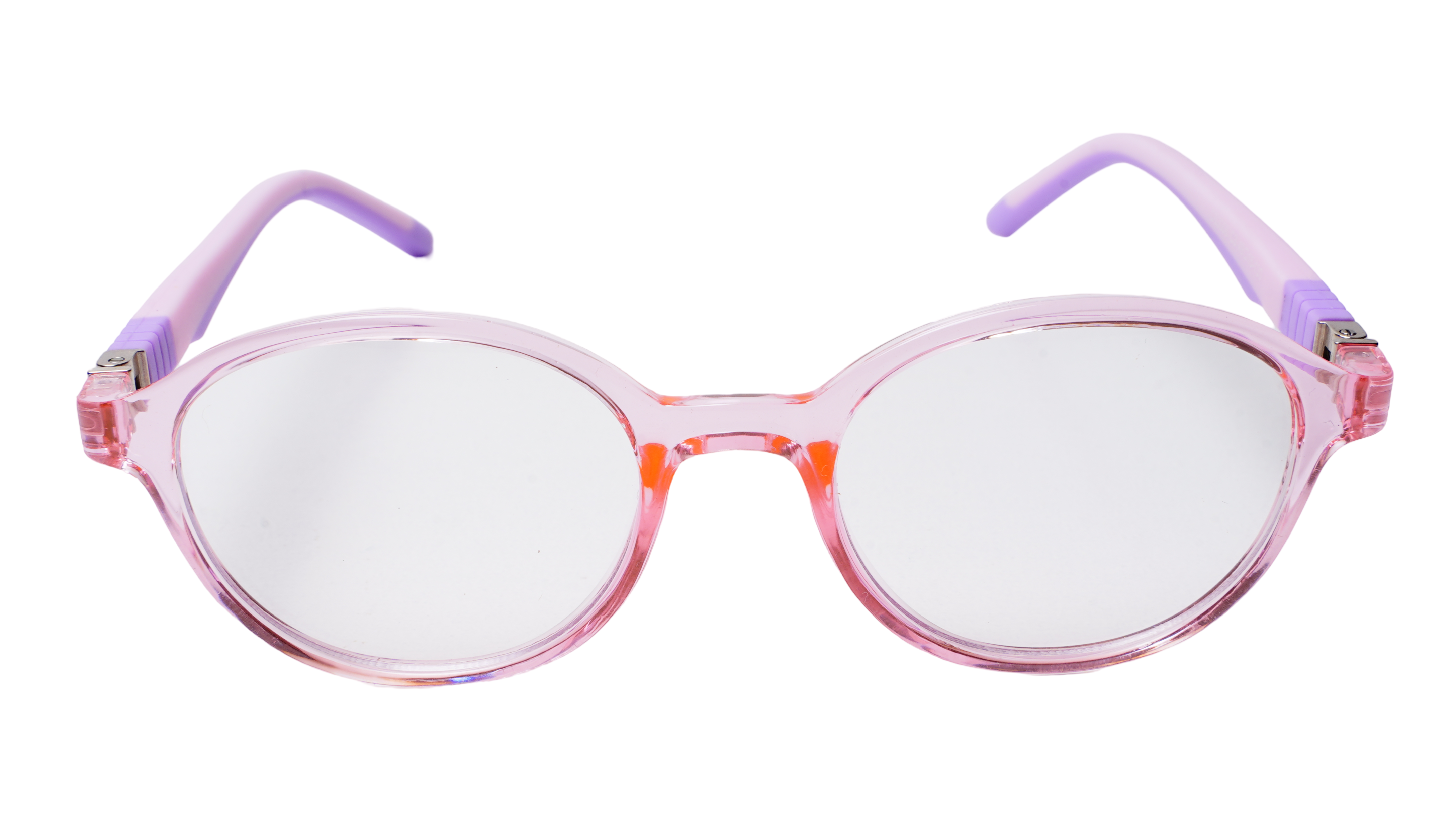 Soigné Kids Small Round Spectacle Frame.Pink&Purple.(4-11)Y-Girl