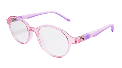 Soigné Kids Small Round Spectacle Frame.Pink&Purple.(4-11)Y-Girl