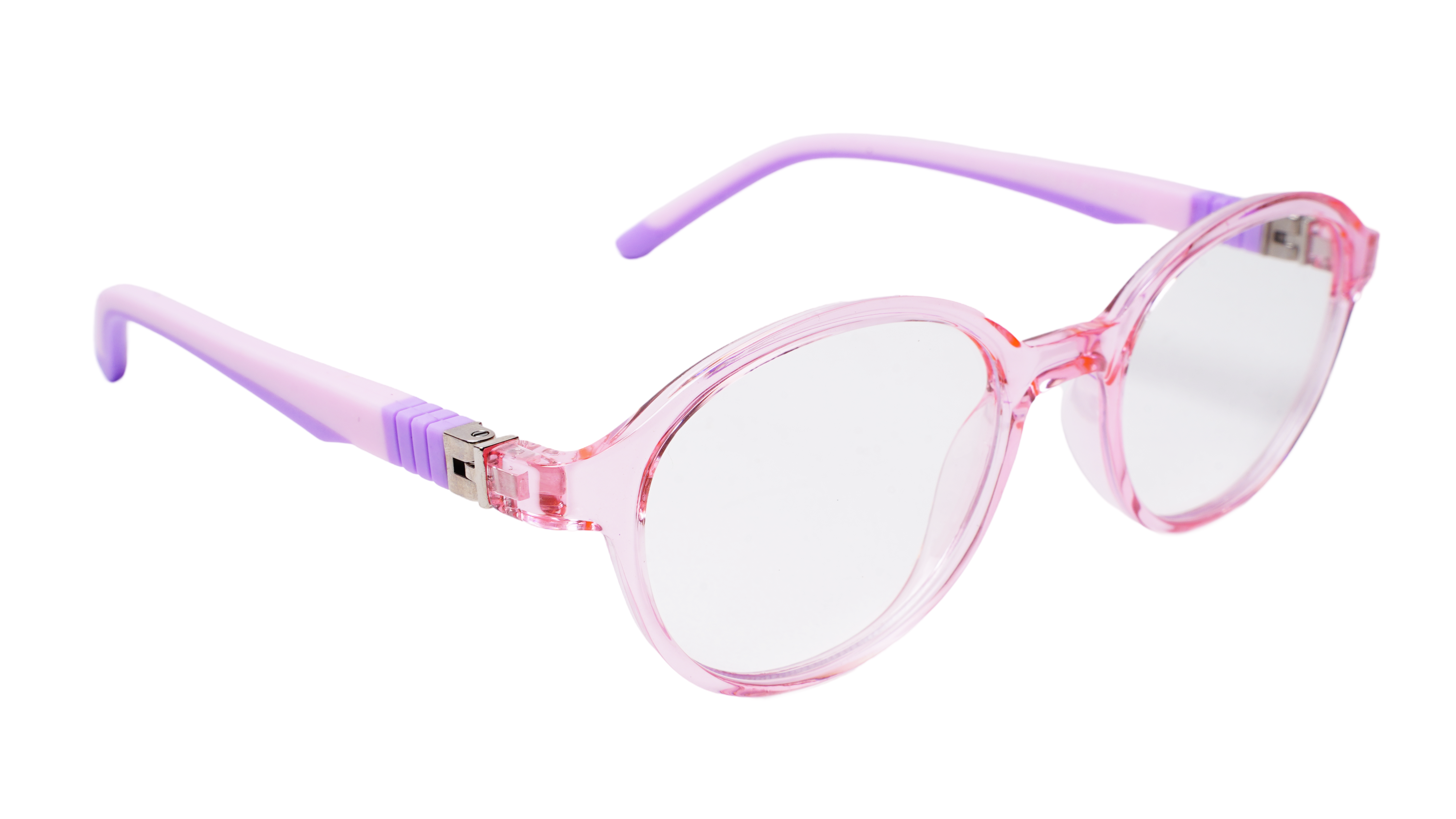 Soigné Kids Small Round Spectacle Frame.Pink&Purple.(4-11)Y-Girl