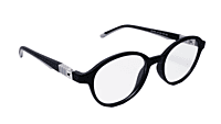Soigné Kids Small Round Spectacle Frame.Black&Gray.(4-11)Yr-Unisex Soigné Kids Small Round Spectacle Frame.Black&Gray.(4-11)Yr-Unisex