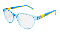 Soigné Kids Small Cateye Spectacle Frame.Blue&Yellow(7-13)Y-Girl Soigné Kids Small Cateye Spectacle Frame.Blue&Yellow(7-13)Y-Girl