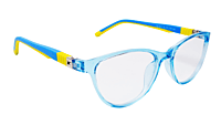 Soigné Kids Small Cateye Spectacle Frame.Blue&Yellow(7-13)Y-Girl Soigné Kids Small Cateye Spectacle Frame.Blue&Yellow(7-13)Y-Girl