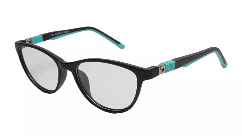 Soigné Kids Small Cateye Spectacle Frame.Black&Green(7-13)Y-Girl