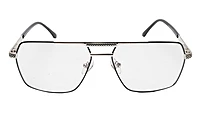 Soigné Unisex Rectangular Spectacle Frame.Golden&Black-Large
