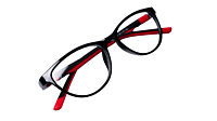 Soigné Kids Small Cateye Spectacle Frame.Black&Red(7-13)Y-Girl Soigné Kids Small Cateye Spectacle Frame.Black&Red(7-13)Y-Girl