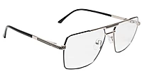 Soigné Unisex Rectangular Spectacle Frame.Golden&Black-Large