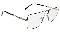 Soigné Unisex Rectangular Spectacle Frame.Golden&Black-Large Soigné Unisex Rectangular Spectacle Frame.Golden&Black-Large