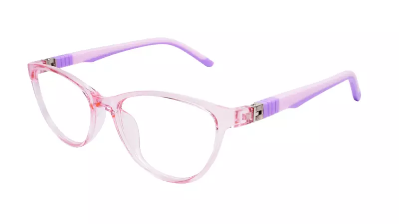 Soigné Kids Small Cateye Spectacle Frame.Pink&Purple(7-13)Y-Girl