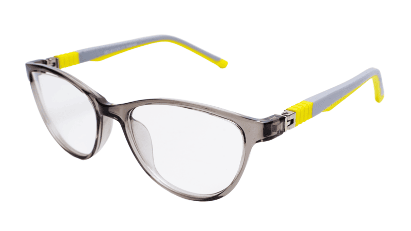 Soigné Kids Small Cateye Spectacle Frame.Gray&Yellow(7-13)Y-Girl Soigné Kids Small Cateye Spectacle Frame.Gray&Yellow(7-13)Y-Girl