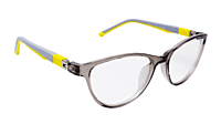 Soigné Kids Small Cateye Spectacle Frame.Gray&Yellow(7-13)Y-Girl Soigné Kids Small Cateye Spectacle Frame.Gray&Yellow(7-13)Y-Girl