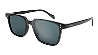 Unisex Medium Square Sunglasses. Black Frame.