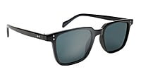 Unisex Medium Square Sunglasses. Black Frame.