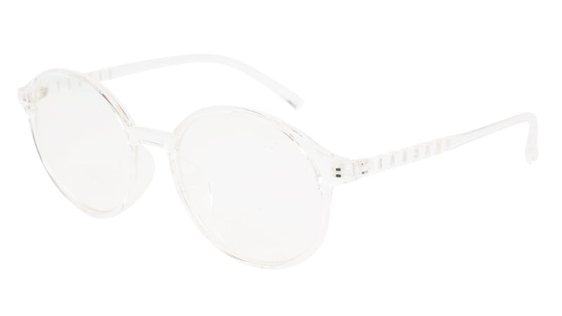 Unisex Oversized Round Specs Frame. Transparent Frame Unisex Oversized Round Specs Frame. Transparent Frame