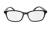 Unisex Large Rectangular Spectacle Frame. Glossy Black Color Frame