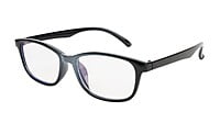 Unisex Large Rectangular Spectacle Frame. Glossy Black Color Frame