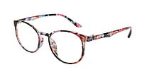 Round Medium Spectacle Frame For Girls&Women. Floral Print Frame Round Medium Spectacle Frame For Girls&Women. Floral Print Frame