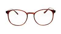 Soigné Unisex Medium Full Rim Round Spectacle Frame.Brown Color