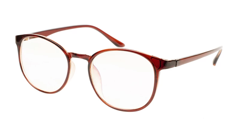 Soigné Unisex Medium Full Rim Round Spectacle Frame.Brown Color