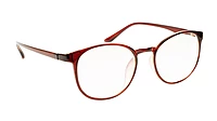 Soigné Unisex Medium Full Rim Round Spectacle Frame.Brown Color