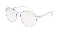 Female Oversized Spectacle Frames. See Through Light Blue Frame Female Oversized Spectacle Frames. See Through Light Blue Frame