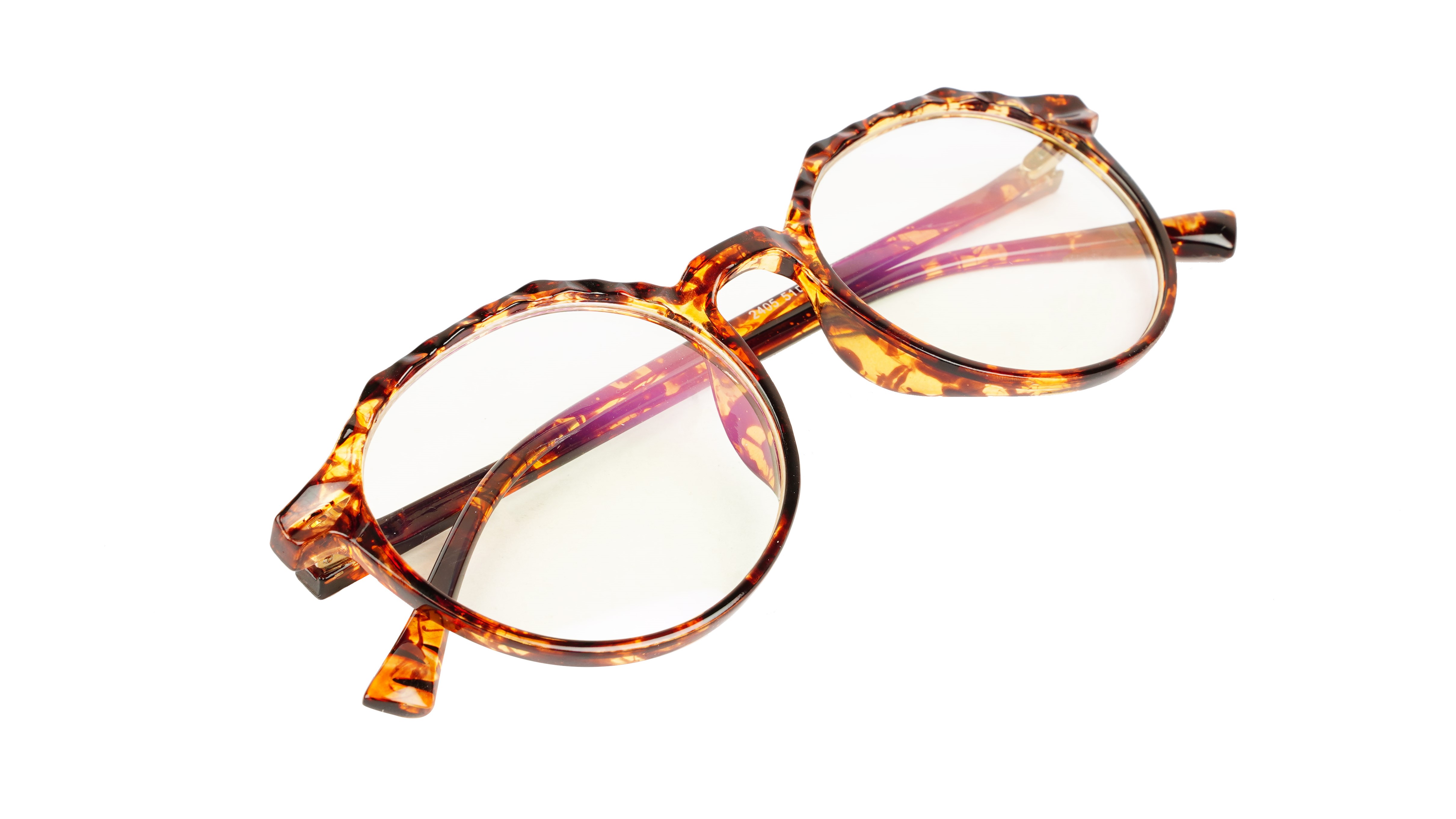Female Oversized Spectacle Frames. Leopard Frame